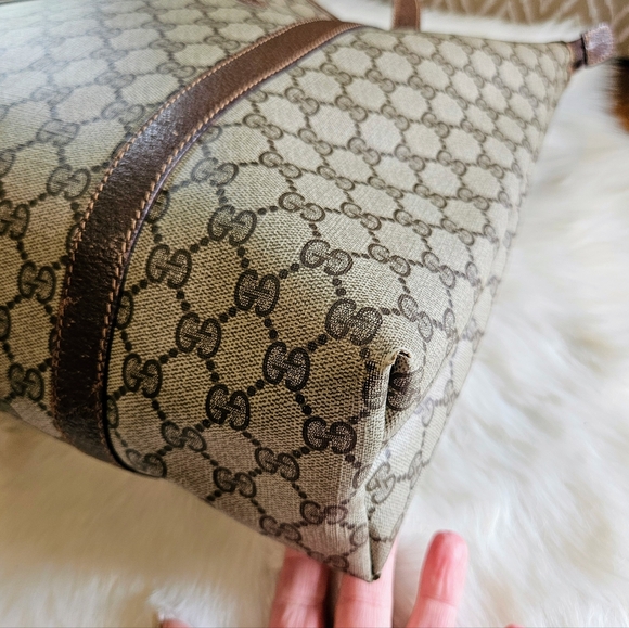 Gucci Supreme large vintage zippered tote - Picture 5 of 12